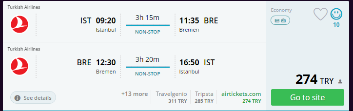 THY ile Bremen'e Ucuz Bilet
