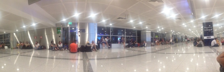 Patlama sonrasında terminaldeki bekleyiş