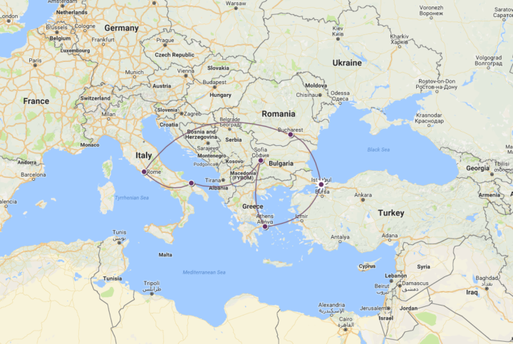 Atina-Sofya-Bari-Roma-Bükreş (İzmir Çıkışlı da Mümkün) 383 TL