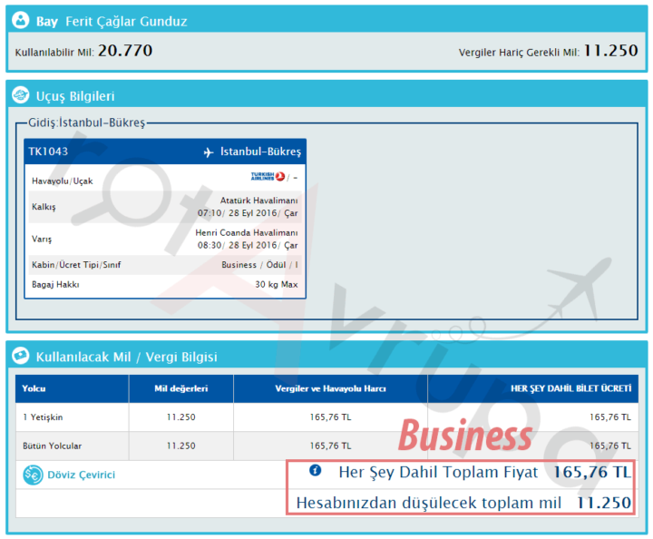 Bükreş Business Mil ile