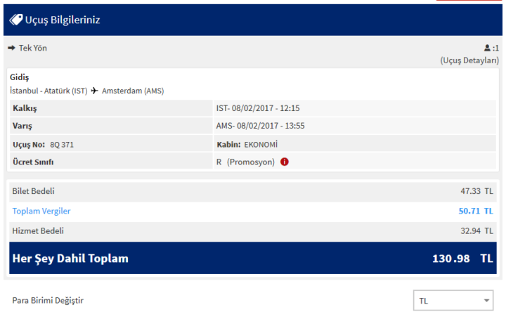 Amsterdam Onur Air Kampanya