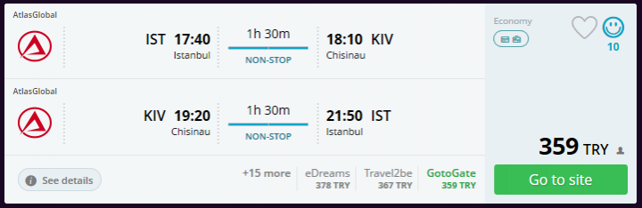 Kişinev ucuz uçak bileti