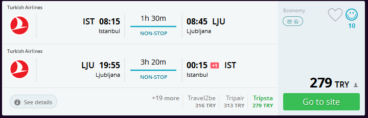 Slovenya'ya Ucuz Uçak Bileti