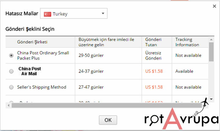 Aliexpress Kargo Takibi