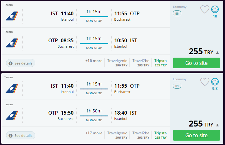 Bükreş Ucuz Uçak Bileti