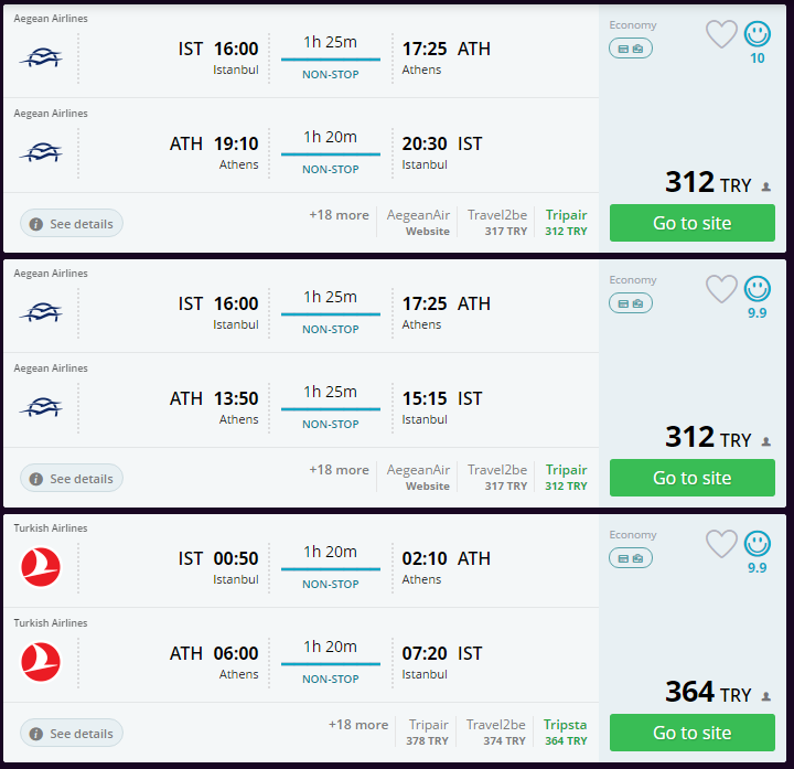 Yunanistan-Atina Ucuz Uçak Bileti