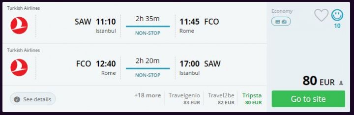 Roma Ucuz Uçak Bileti