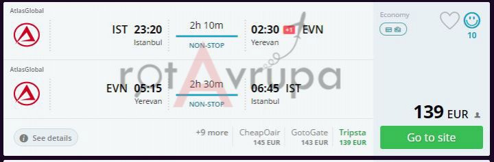 Ermenistan Ucuz Uçak Bileti