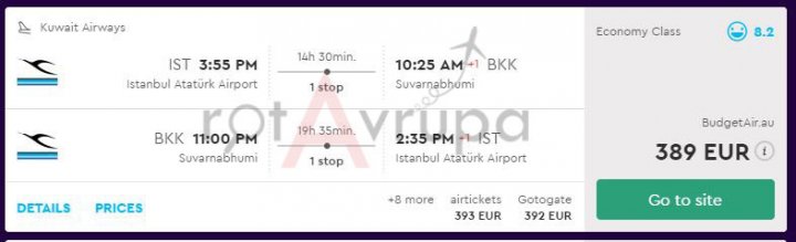 Tayland Ucuz Uçak Bileti